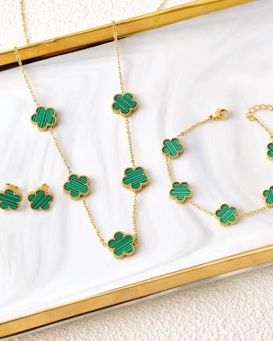 Conjunto Trevo Aço Inoxidável