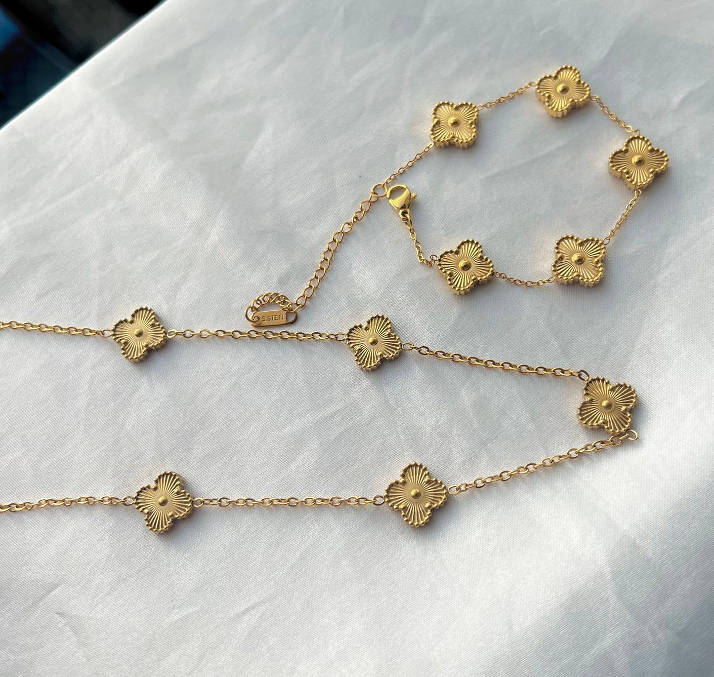 Conjunto Trevo em Aço Inoxidável