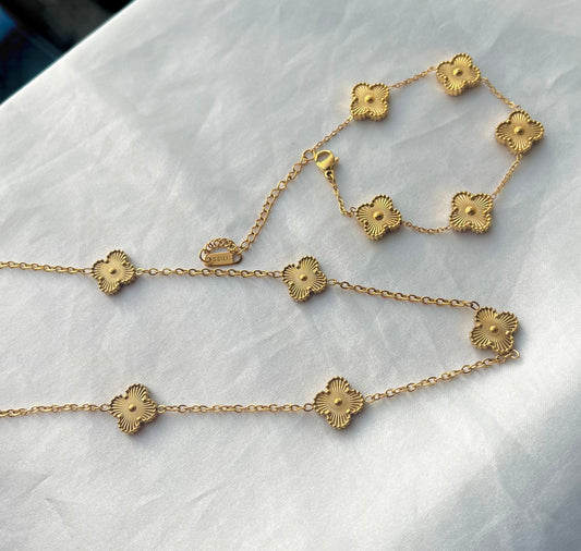 Conjunto Trevo em Aço Inoxidável